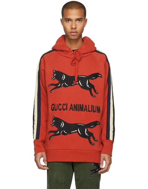 gucci hoodie red|gucci trim tan hoodie.